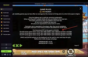 The Dog House Muttley Crew RTP 95.52% at Drakaris — game rules screen