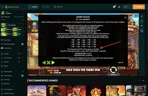 The Dog House Dog or Alive RTP 94.54% at LuckyGem — game rules screen