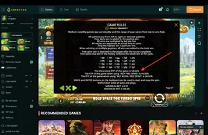 The Dog House Royal Hunt RTP 94.52% at LuckyGem — game rules screen