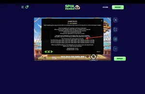 The Dog House Muttley Crew RTP 94.47% at SpinPanda — game rules screen